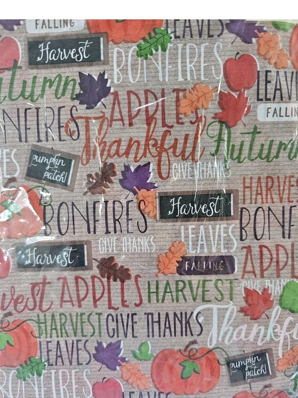 3 Thanksgiving Plastic Table Cloth Nappe Rectangle 54